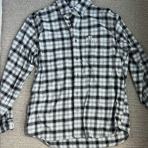 Carhartt Men's Black Plaid Shirt